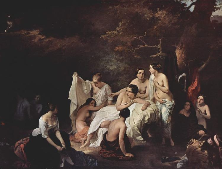 Francesco Hayez Bath of the Nymphs